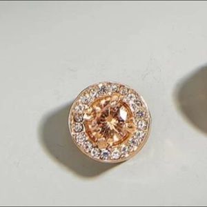 Faux Gem Rhinestone Stud Earrings